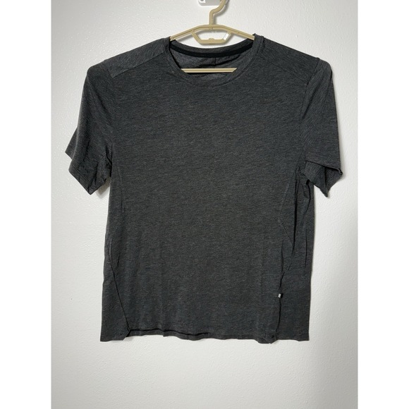 Run On Clouds Mens XLarge T-shirt Black Gray SS Active-T Cotton Modal Blend XL - Picture 7 of 7